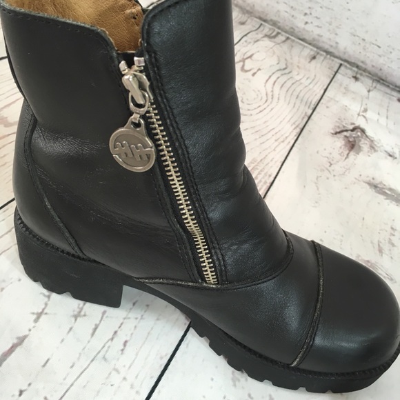 double h zipper boots